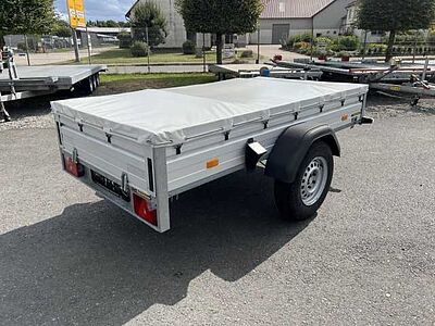 Saris McAlu Flachplane Kastenanhänger gebremst