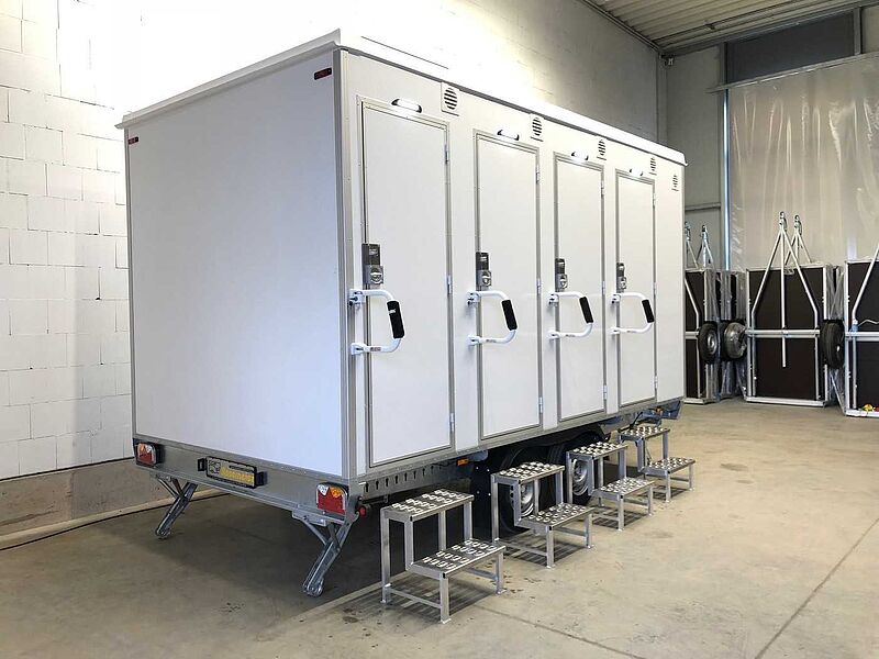 Rosemeier EW TA-NO Duschwagen mit 4 Duschen Toilettenanhänger