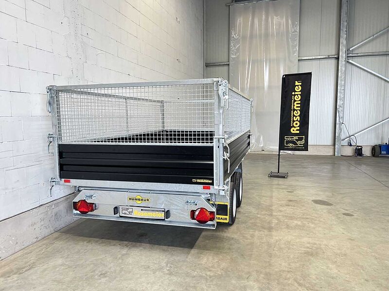 Humbaur HTK 3000.31 Stahl Black Gitter Dreiseitenkipper