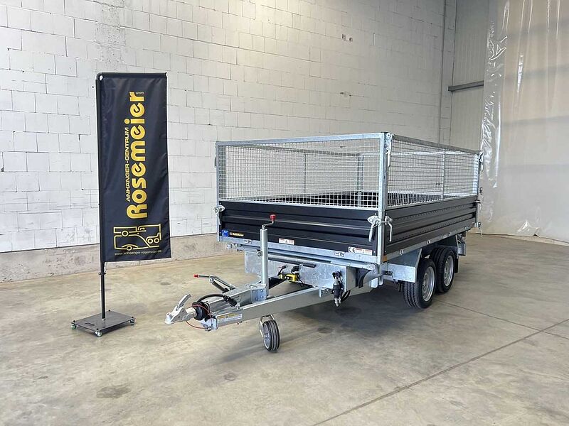Humbaur HTK 3000.31 Stahl Black Gitter Dreiseitenkipper