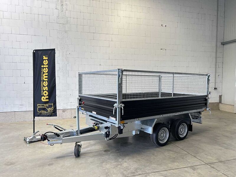 Humbaur HTK 3000.31 Stahl Black Gitter Dreiseitenkipper