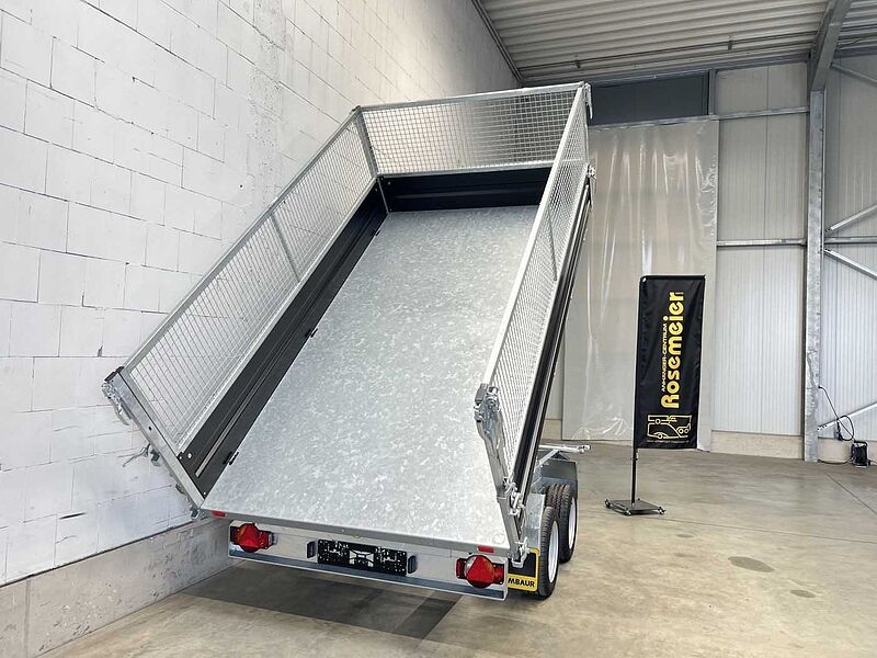 Humbaur HTK 3000.31 Stahl Black Gitter Dreiseitenkipper