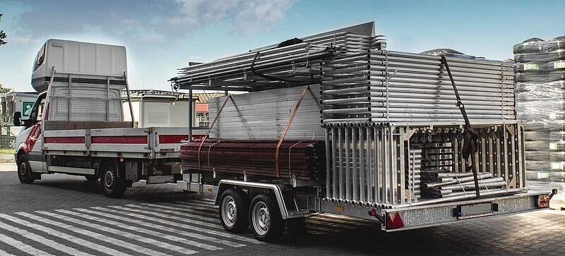 Martz SCAFF 480/2 S 3,5T Gerüst Kastenanhänger gebrems