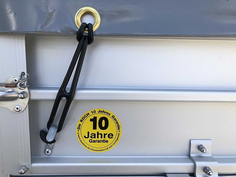 Koch U4 mit Plane 1500 grau Kastenanhänger ungebremst
