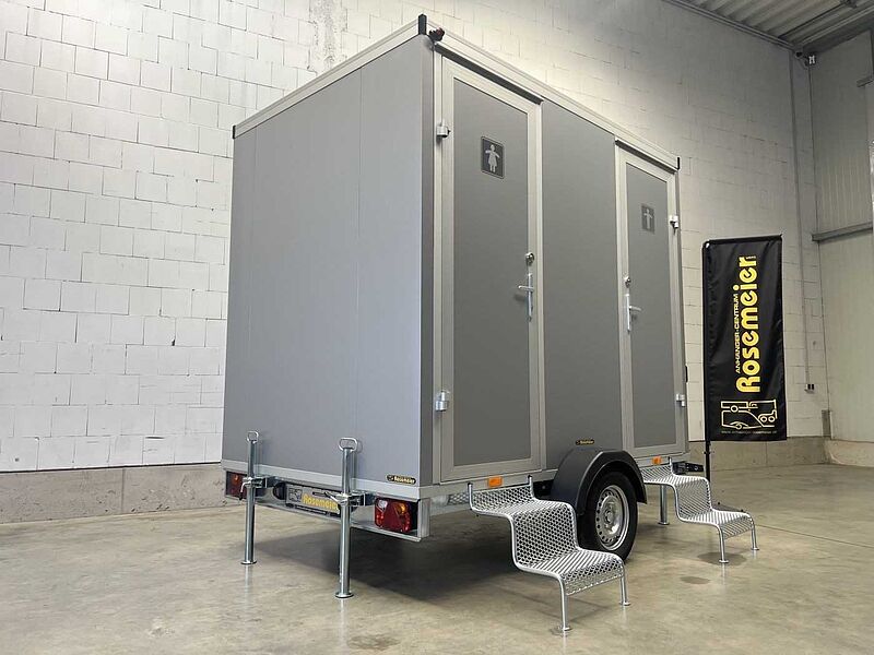 Rosemeier VE 1 Damen, 1 Herren, U SILVER Toilettenanhänger