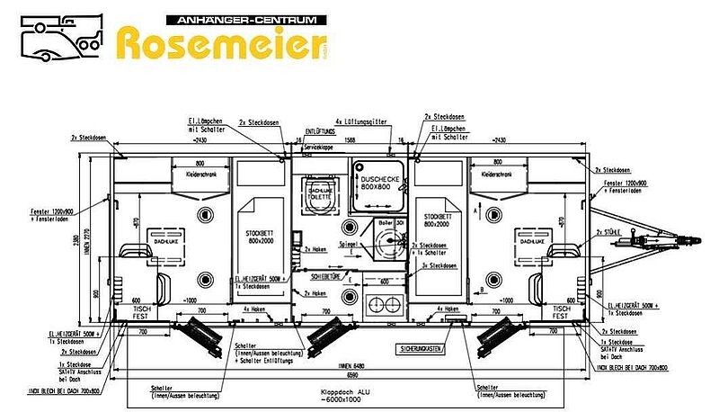 Rosemeier VE MOBI 6602-SP2-2 Individual Mannschaftswagen