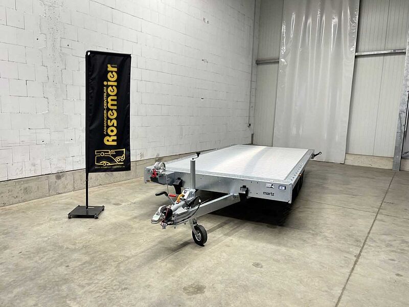 Martz GT Plateau 450/2 S 3,5T Alu Plattformanhänger