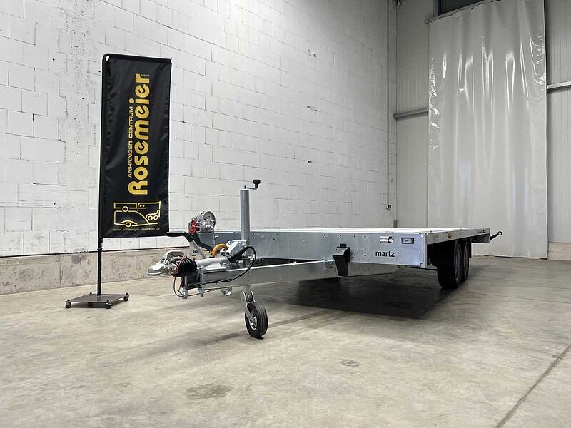 Martz GT Plateau 450/2 S 3,5T Alu Plattformanhänger