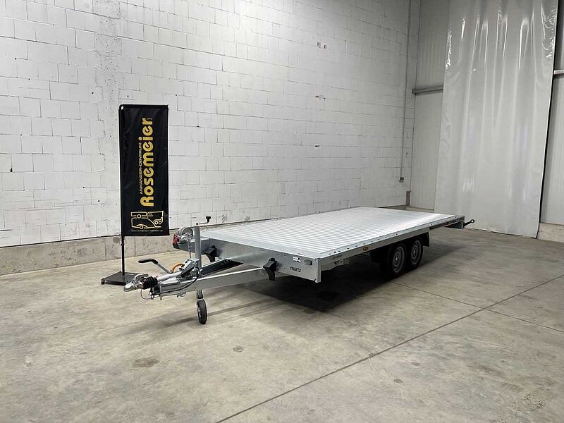 Martz GT Plateau 450/2 S 3,5T Alu Plattformanhänger
