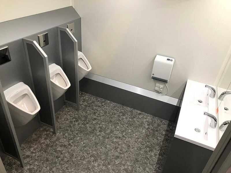 4 Damen, 1 Herren, 4 Urinale Toilettenanhänger