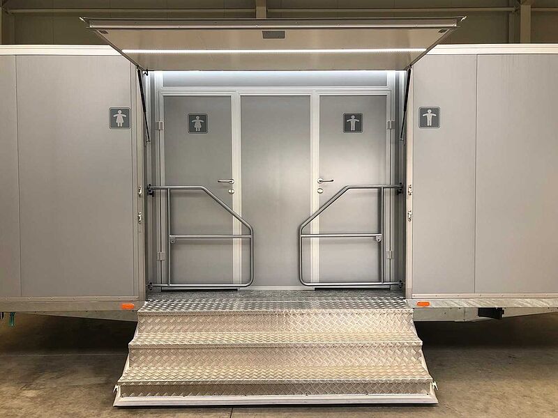 4 Damen, 1 Herren, 4 Urinale Toilettenanhänger