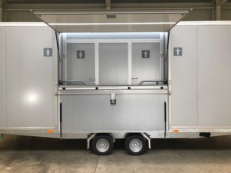 4 Damen, 1 Herren, 4 Urinale Toilettenanhänger