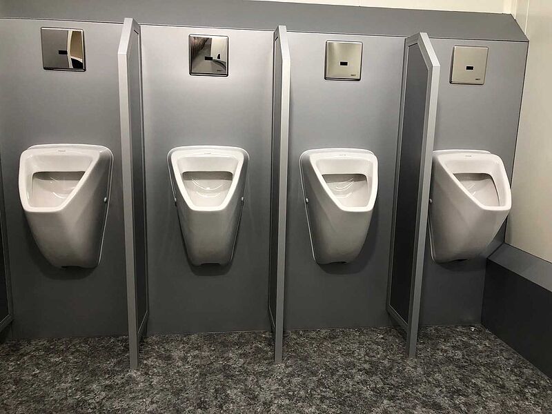 4 Damen, 1 Herren, 4 Urinale Toilettenanhänger