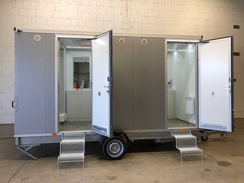 Rosemeier VE Badanhänger + separates WC Toilettenanhänger