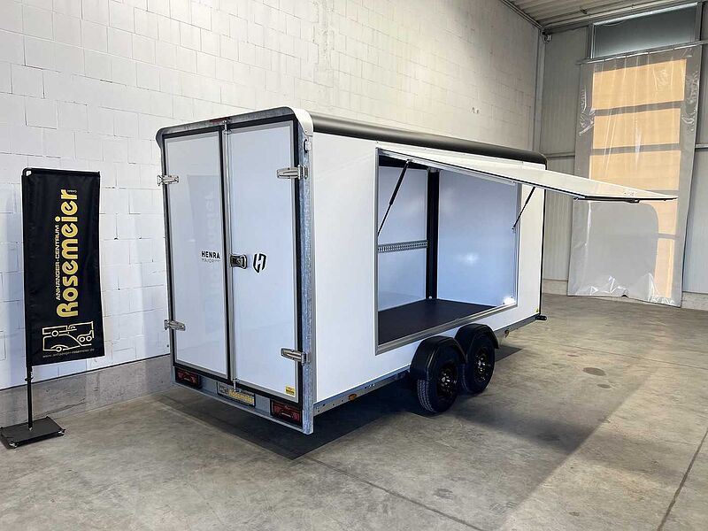 Henra Box Trailer mit Seitenklappe Kofferanhänger