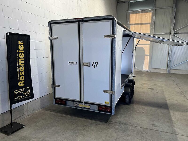 Henra Box Trailer mit Seitenklappe Kofferanhänger