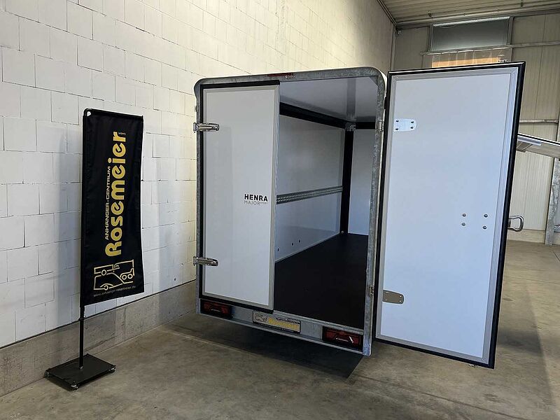 Henra Box Trailer mit Seitenklappe Kofferanhänger