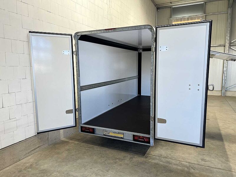 Henra Box Trailer mit Seitenklappe Kofferanhänger