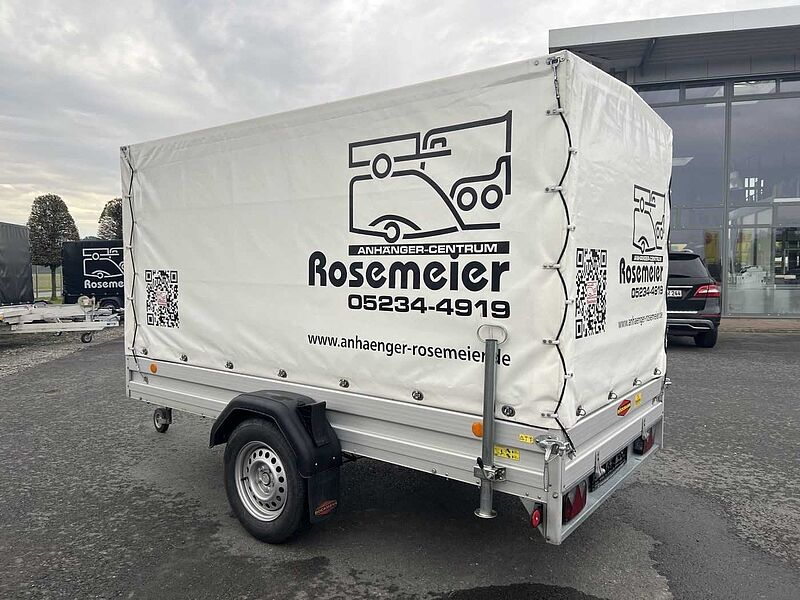 Böckmann TL-AL 3015/135 Plane weiß Kastenanhänger gebrems
