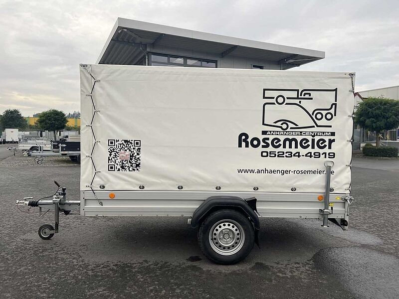 Böckmann TL-AL 3015/135 Plane weiß Kastenanhänger gebrems