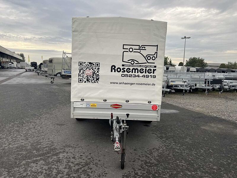 Böckmann TL-AL 3015/135 Plane weiß Kastenanhänger gebrems