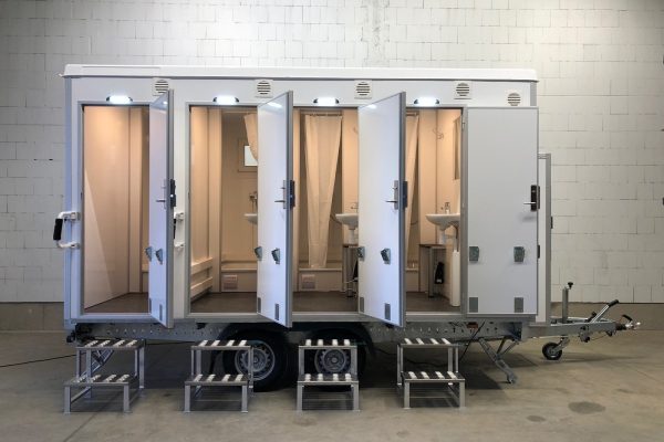 Rosemeier EW TA-NO Duschwagen mit 4 Duschen Bad- und Duschanhänger