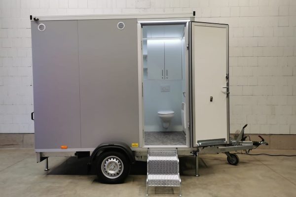 Rosemeier Badanhänger mit WC - silver H Toilettenanhänger