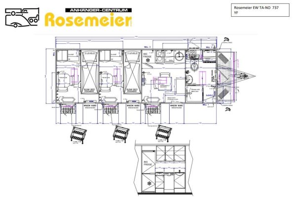 Rosemeier EW TA-NO Mannschaftswagen 737 Toilettenanhänger