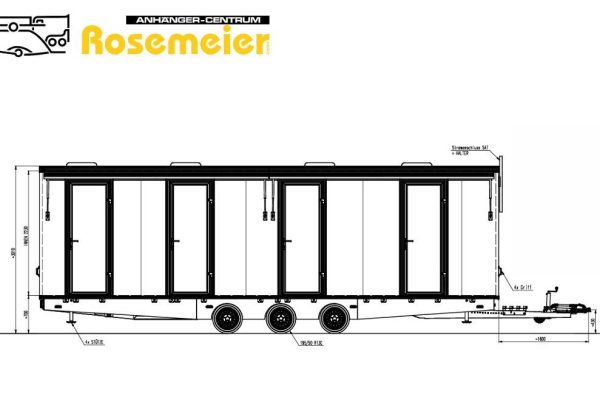 Rosemeier VE MOBI 8346 SP1-1 Tridem Veranda Mannschaftswagen