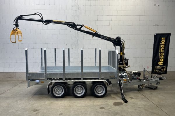 Fendt HT353017-K mit Holzladekran Spezialanhänger